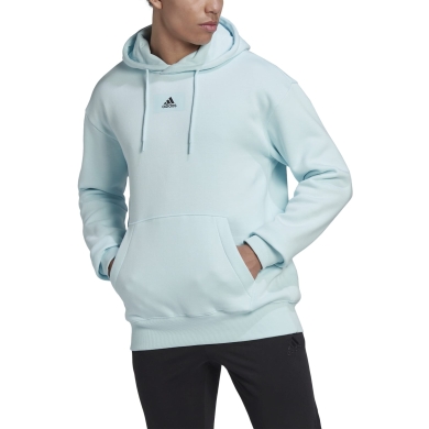 adidas Bluza z kapturem Essentials Feelvivid Bawełna jasnoniebieska Męska